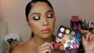 GREEN EYESHADOW USING SHAYLA X COLOURPOP PERCEPTION PALETTE⎮GEREL MATTA [upl. by Aedrahs]