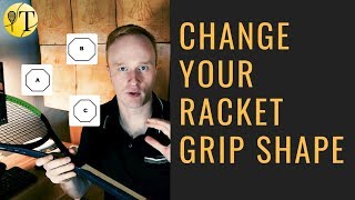 DIY  Change your racket grip shape [upl. by Emmi567]