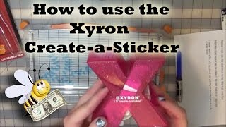 How to use Xyron Createasticker 15quot Sticker Maker [upl. by Keelin]