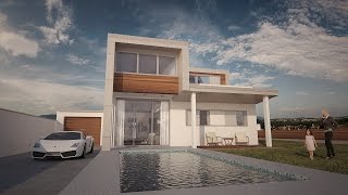 Vray for Cinema 4D  Progreso de una escena exterior [upl. by Carmelita]