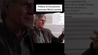 Recordando a Mario Lavista soymúsico musica musicosmexicanos compositoresmexicanos [upl. by Aihsema]