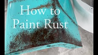 how to paint faux patina to look like rust [upl. by Mcclelland261]