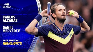 Carlos Alcaraz vs Daniil Medvedev Highlights  2023 US Open Semifinal [upl. by Eelrihs]