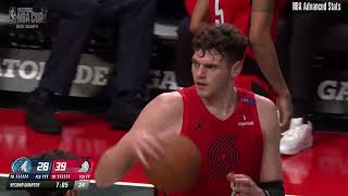 Donovan Clingan 4 pts 6 reb 1 blk vs Minnesota Timberwolves  20241112 [upl. by Ahsiema]