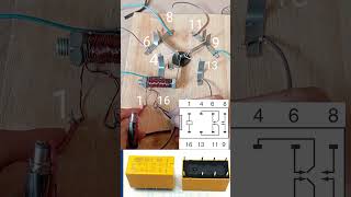 Scheme and how the relay circuit works relayprojecteksperimenshorts [upl. by Twitt932]