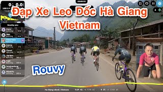 Đạp Xe Leo Dốc Hà Giang Vietnam Với Game Rouvy [upl. by Darwen]