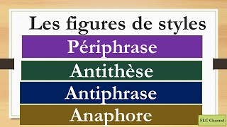 les figures de style  Périphrase Antiphrase  Antithèse  Anaphore 1bac شرح مفصل [upl. by Hannah]