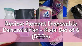 Review Farcent Disposable Dehumidifier  Rose Set of 6 500ml each [upl. by Aikcir]