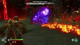 God of War Ragnarok Kratos y Atreus vs Fantasma de llamas [upl. by Alahs]