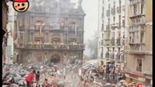 FIESTAS SAN FERMÍN  HISTORIA DEL CHUPINAZO DE PAMPLONA [upl. by Yrag138]