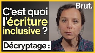 Cest quoi lécriture inclusive [upl. by Atsahc]