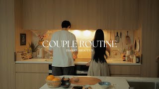 Couple Routine A Cozy Day 🌇 🏠 Cleaning Lunch amp Dinner Prep and Cat Fun  Making Bagel 🥯🍡🍙 [upl. by Ira178]