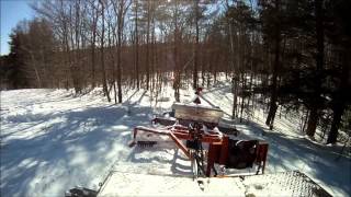 Grooming with a 1973 Thiokol 2100 in Northwood NH [upl. by Langelo]