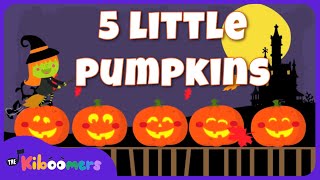 Five Little Pumpkins Halloween Song  Sing and Count with The Kiboomers [upl. by Melody]