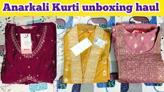 💞 Avaasa style Party wear anarkali Kurti haul  Max kurtis  Unboxing  Limeroad priyasdreamlife [upl. by Eusoj]