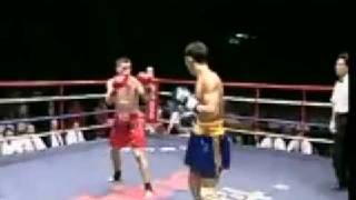 Sanda vs Muay Thai Zhao Bao Jun vs Kurt Finlayson [upl. by Nodnorb]