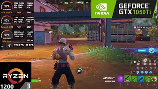 Fortnite  GTX 1050 Ti  Ryzen 3 1200 Tested in Late 2023 [upl. by Elyac]