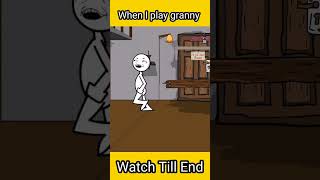 When I play Granny in Hindi Animation granny shorts [upl. by Waterer405]