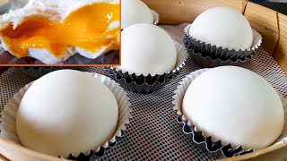 EVERYTHING You Need to Know to Make Smooth Soft and Fluffy Steamed BunMolten Salted Egg Custard Bun [upl. by Laurena412]