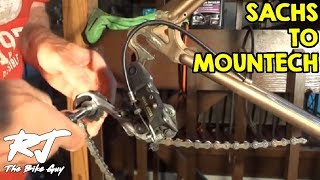 Replacing Rear Derailleur Sachs Huret to Suntour Mountech [upl. by Yasibit]