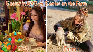 PROS and CONS of Moving to a Bulgarian Farm 🐣 Easter on the Farm VS Easter in NYC [upl. by Ettennyl]