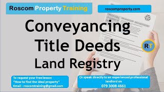 Conveyancing Conveyancing process UK [upl. by Alesig]