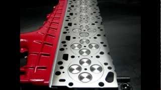 Cummins race cylinder heads with oversize valves [upl. by Lekim513]