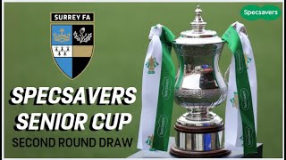 Second Round Draws  SPECSAVERS SENIOR CUP 2425 [upl. by Einnej475]