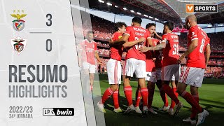 Highlights  Resumo Benfica 30 Santa Clara Liga 2223 34 [upl. by Raymond954]