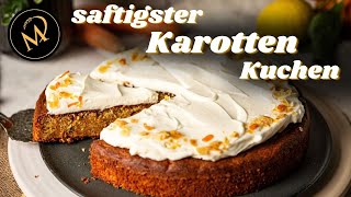 Morotskaka  saftigster Karottenkuchen aus Schweden mit Frischkäse Frosting [upl. by Annawik459]