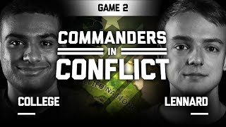 Lennard vs ThatGuyFromCollege  Semi Final 2  Game 2  Commanders in Conflict [upl. by Orelie]