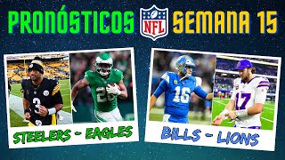 Pronósticos Semana 15  ¿Quién ganará cada partido  NFL 2024 [upl. by Colpin]