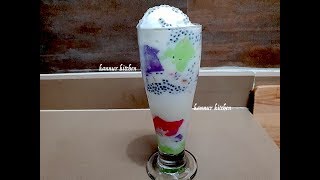 Tender Coconut Falooda  ഇളനീ൪ ഫലൂദ  Tender Coconut Pudding Falooda [upl. by Hcelemile120]