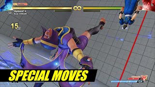 Menats Special Moves and Critical Art in Street Fighter V Champion Edition [upl. by Orv930]