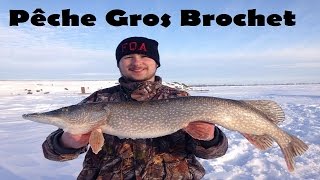 PÊCHE GROS BROCHET SOUS GLACE [upl. by Ob]