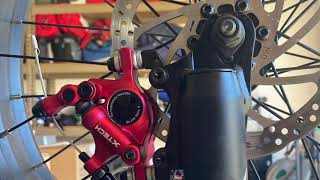 Easy Ebike Mechanical Disk Brake to hydraulic brake upgrade [upl. by Bramwell]