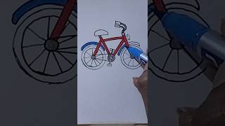 How to draw cycle 🚲 shortvideo shorts drawing ytshortscartoonart drawing loveyoutubeshorts [upl. by Nimzzaj839]