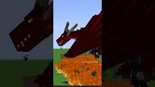 Fire Dragon vs WardenMinecraft Ice and Fire Mod minecraft dragon firedragon minecraftdragons [upl. by Case205]