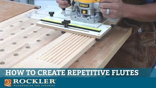 How to Set Up and Use the Rockler Router Fluting Jig [upl. by Labotsirhc]