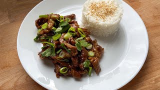 Porc au caramel en 15 minutes chrono  Une recette asiatique express et très simple à réaliser [upl. by Gibert88]