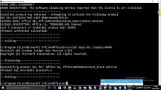 office 365 product key reactivate issue clear old key and enter new using cmd [upl. by Straus]