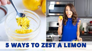 How to Zest a Lemon  5 Quick amp Easy Ways [upl. by Calder]