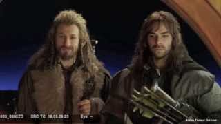 Aidan Turner amp Dean OGorman Rock amp Roll Dwarves Extended [upl. by Riegel]