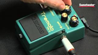 BOSS TR2 Tremolo Pedal Review by Sweetwater [upl. by Orelia499]