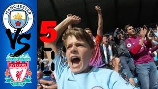 MAN CITY 5 LIVERPOOL 0  Matchday 4  Vlog 34 [upl. by Asial]