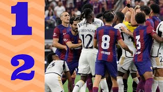 HIGHLIGHTS REAL MADRID 1  2 FC BARCELONA SUMNER MATCH ALL GOALS [upl. by Haliled]