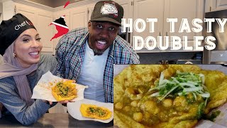 Trini food recipes easy  Step by Step Cooking with Bilal and Shaeeda  Trini Doubles [upl. by Eselrahc]