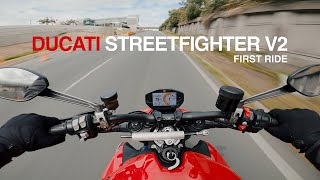 Ducati Streetfighter V2  First Ride  Better Option Than The V4 [upl. by Rihana]