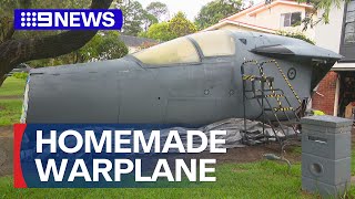 Sydney man building warplane in his driveway  9 News Australia [upl. by Ronen]