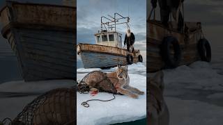 A kind old man rescued a Canadian lynx that had fallen into an old fishing net [upl. by Schnorr]